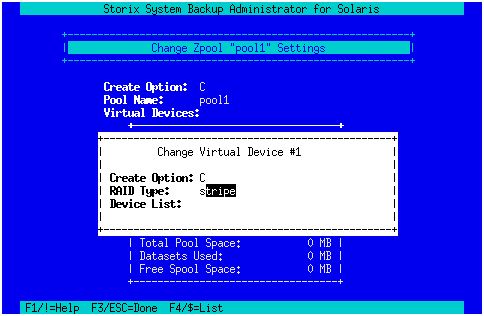 Change ZFS Virtual Device